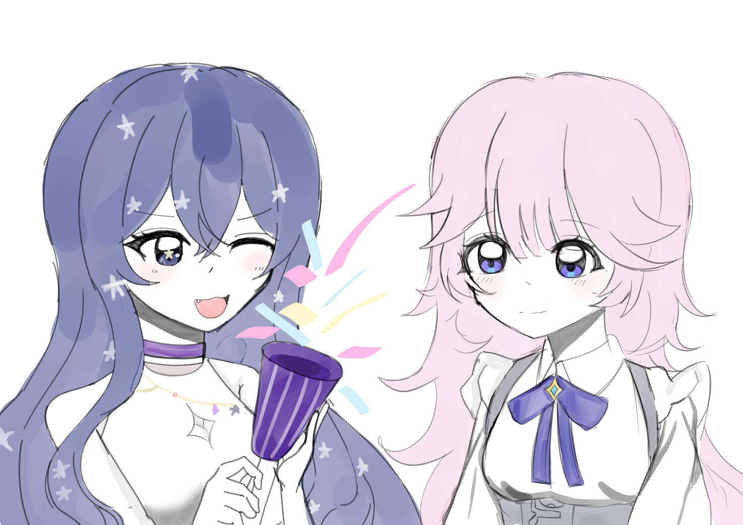 쪼디 @eeeooso Riese & Kiyu together