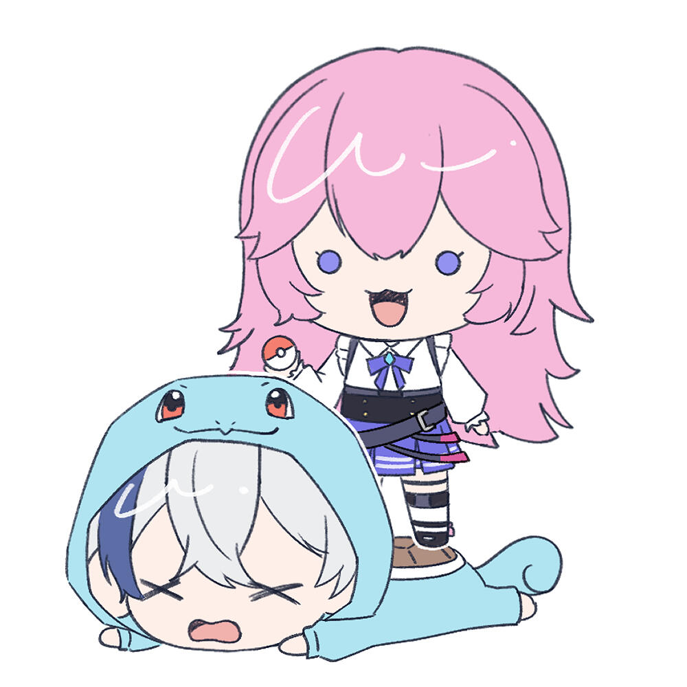 Kiyu standing ontop of Shuirtle